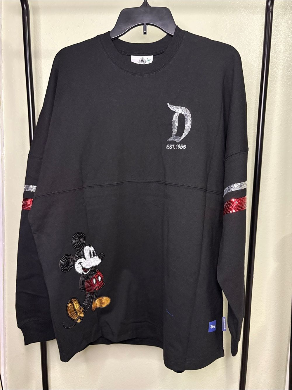NWT Disneyland Black Mickey Mouse Spirit Jersey - Unisex Size M